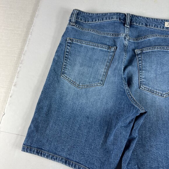 Letter To Juliet Jean Shorts Womens 29* High Rise Bermuda Blue Denim Jorts Tag M - Picture 9 of 16
